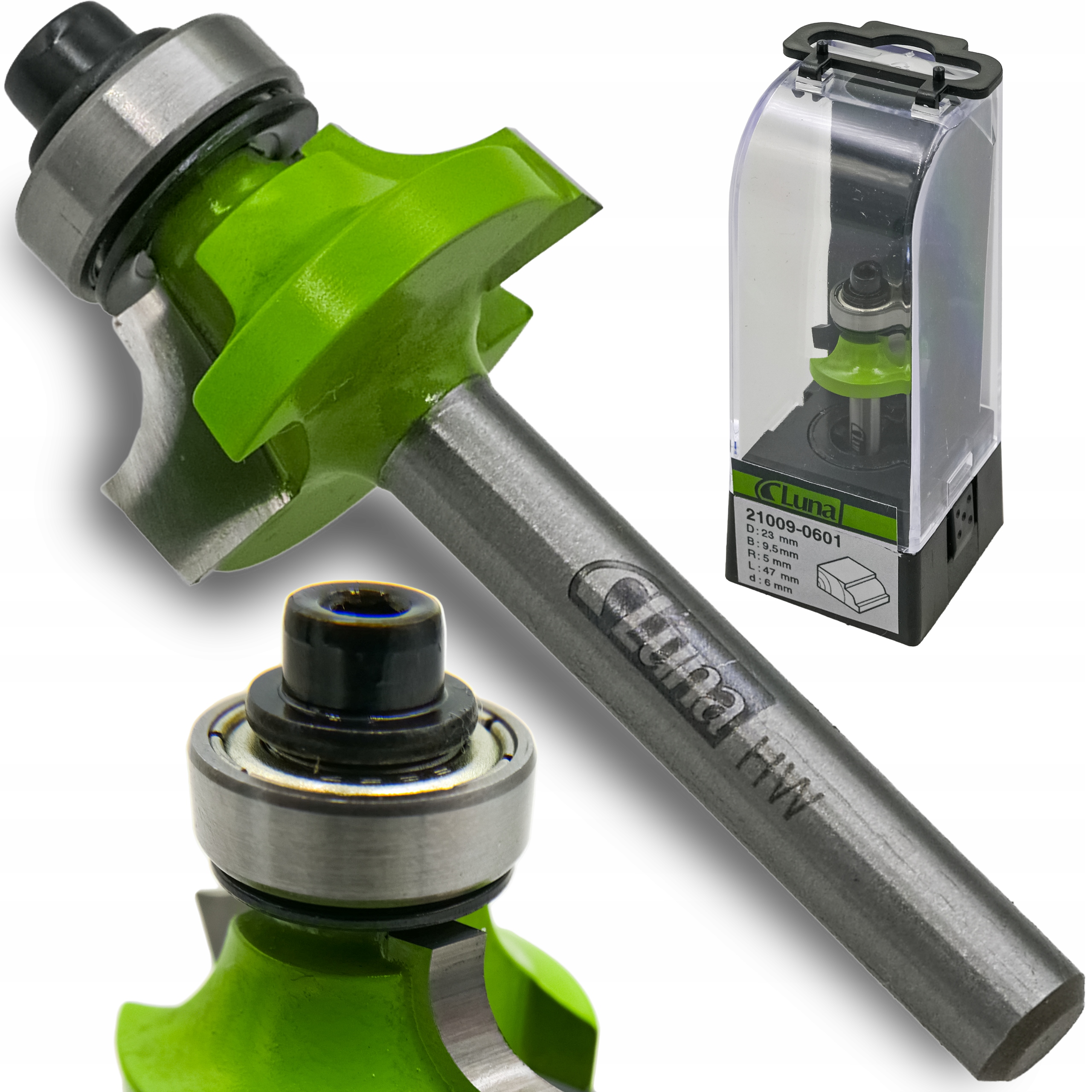 LUNA FREZ TRZPIENIOWY ZAOKRĄGLAJĄCY 23MM ŁOŻYSKO