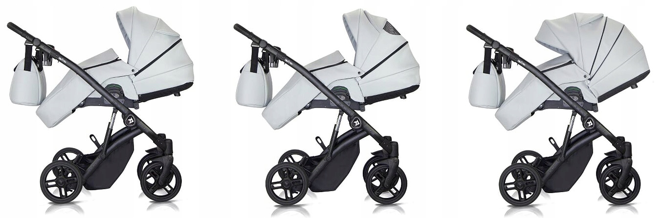 WÓZEK MILU KIDS ATTESO LEDO NOWOŚĆ 2w1 ECO ATL08 Zestaw 2w1