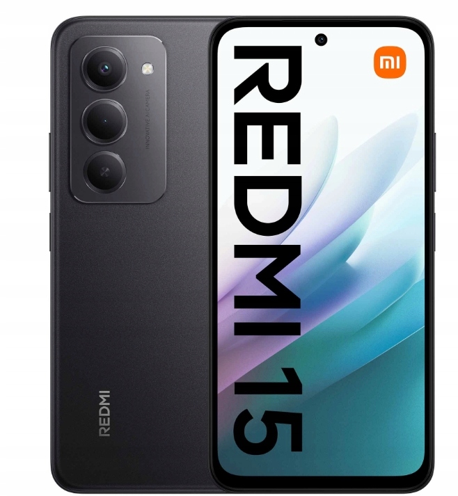 Smartfon Xiaomi Redmi 15 8/256GB 6,9" 144Hz 50Mpix Czarny