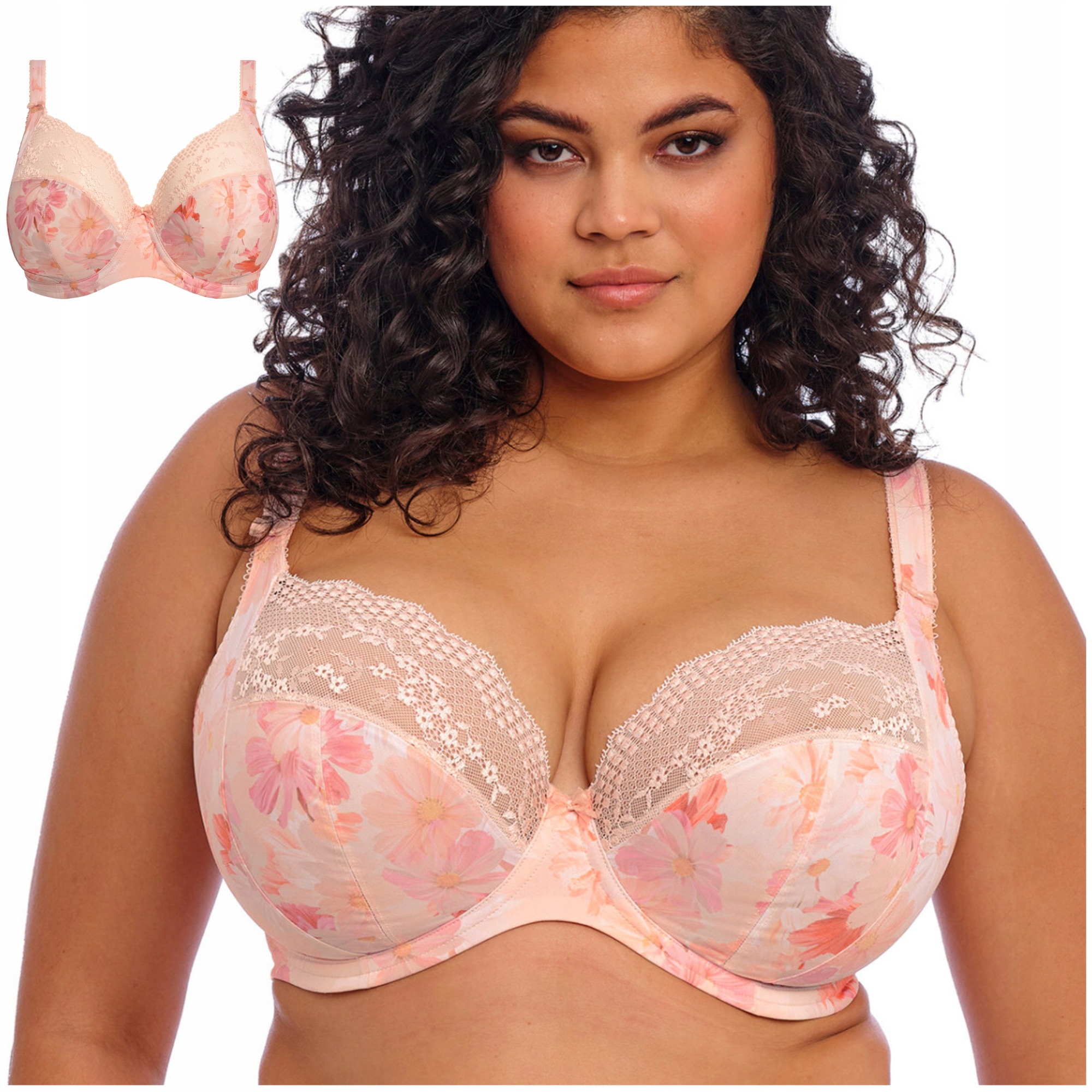 Měkká měkká podprsenka sbírá poprsí a je pohodlná Elomi Lucie Cosmos 42F/95G