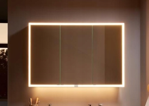 Led Obdĺžnikové Zrkadlo 120 x 40 cm Led Podsvietené Kúpeľňové Zrkadlo Cob