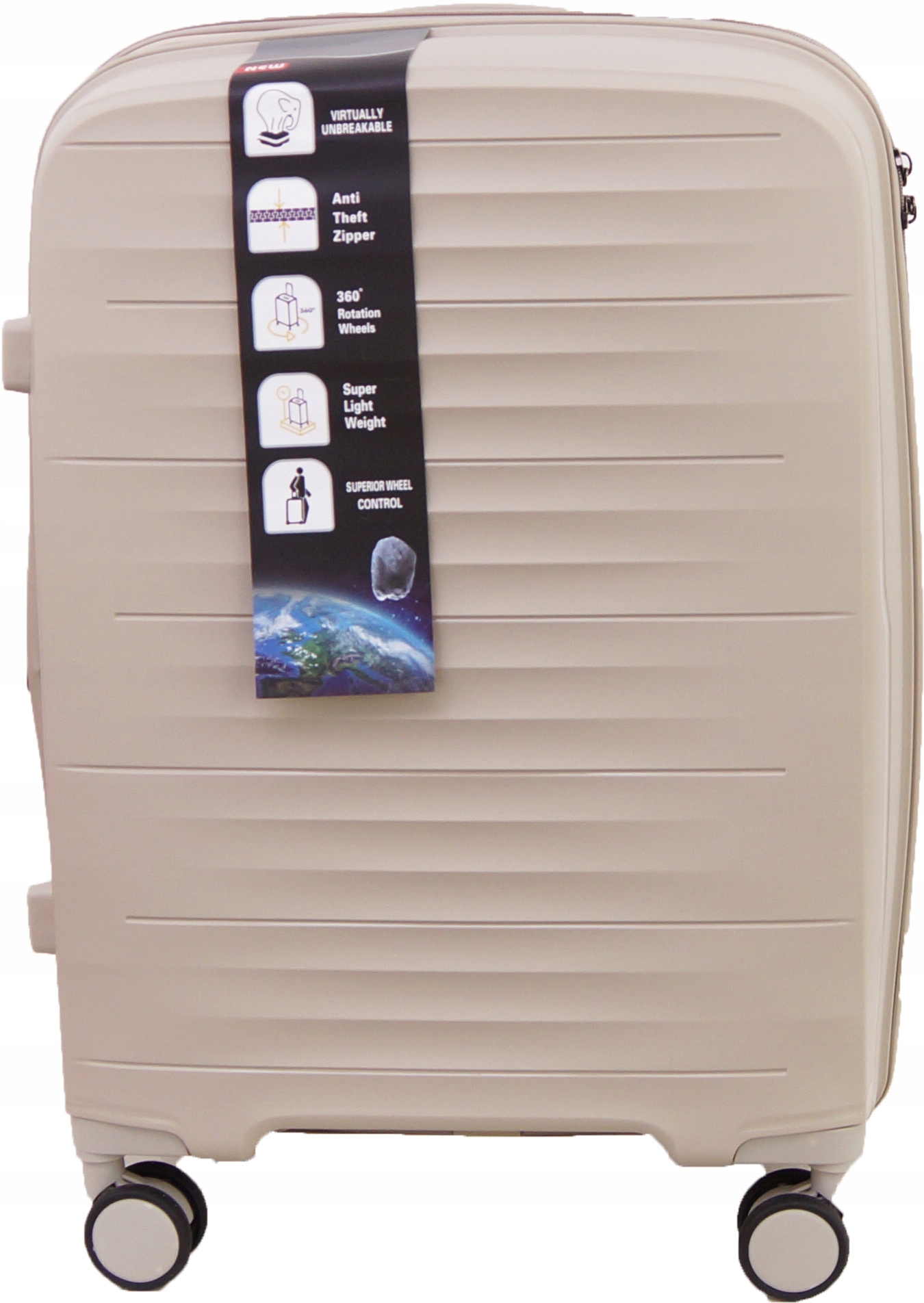 Walizka Średnia Na Kółkach Podróżna Gravitt Polipropylen 251 Twarda Exp