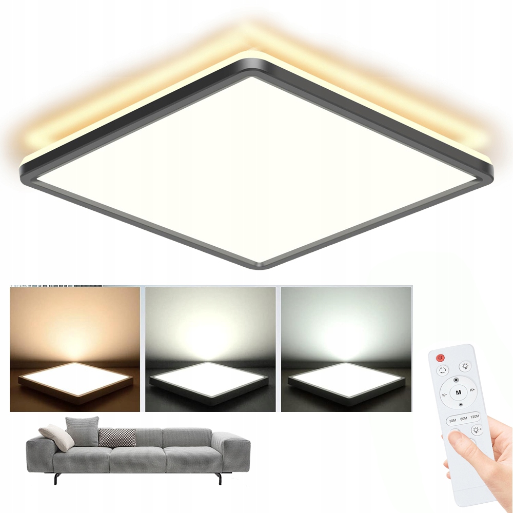 Nowoczesna Lampa Sufitowa Energooszczędna Łatwy Montaż