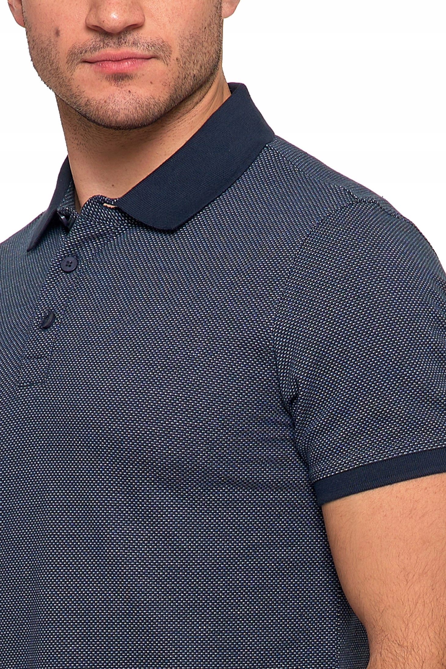 KOSZULKA POLO MĘSKA POLÓWKA MORAJ ELEGANCKA WZÓR ŻAKARDOWY ROZM. XL Materiał dominujący bawełna