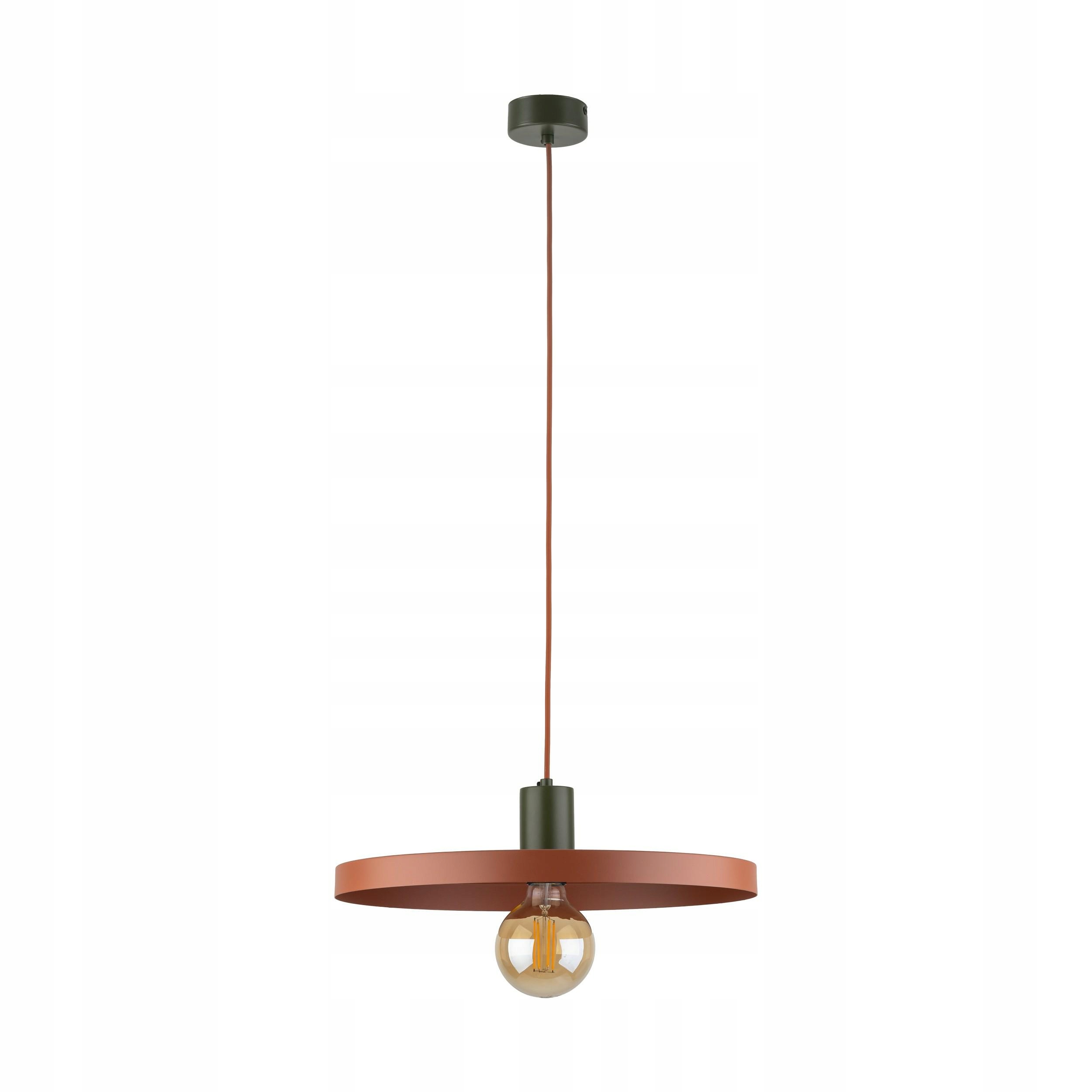 Závesná lampa Sila zelené tehlové tienidlo 1xE27 40 cm Do Izby Loft IP20