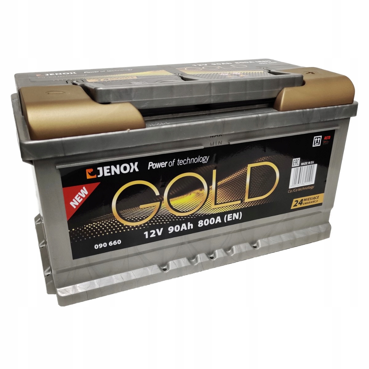 R090660ZA - Аккумулятор Jenox Gold New 12V 90Ah 800A P+ 090660