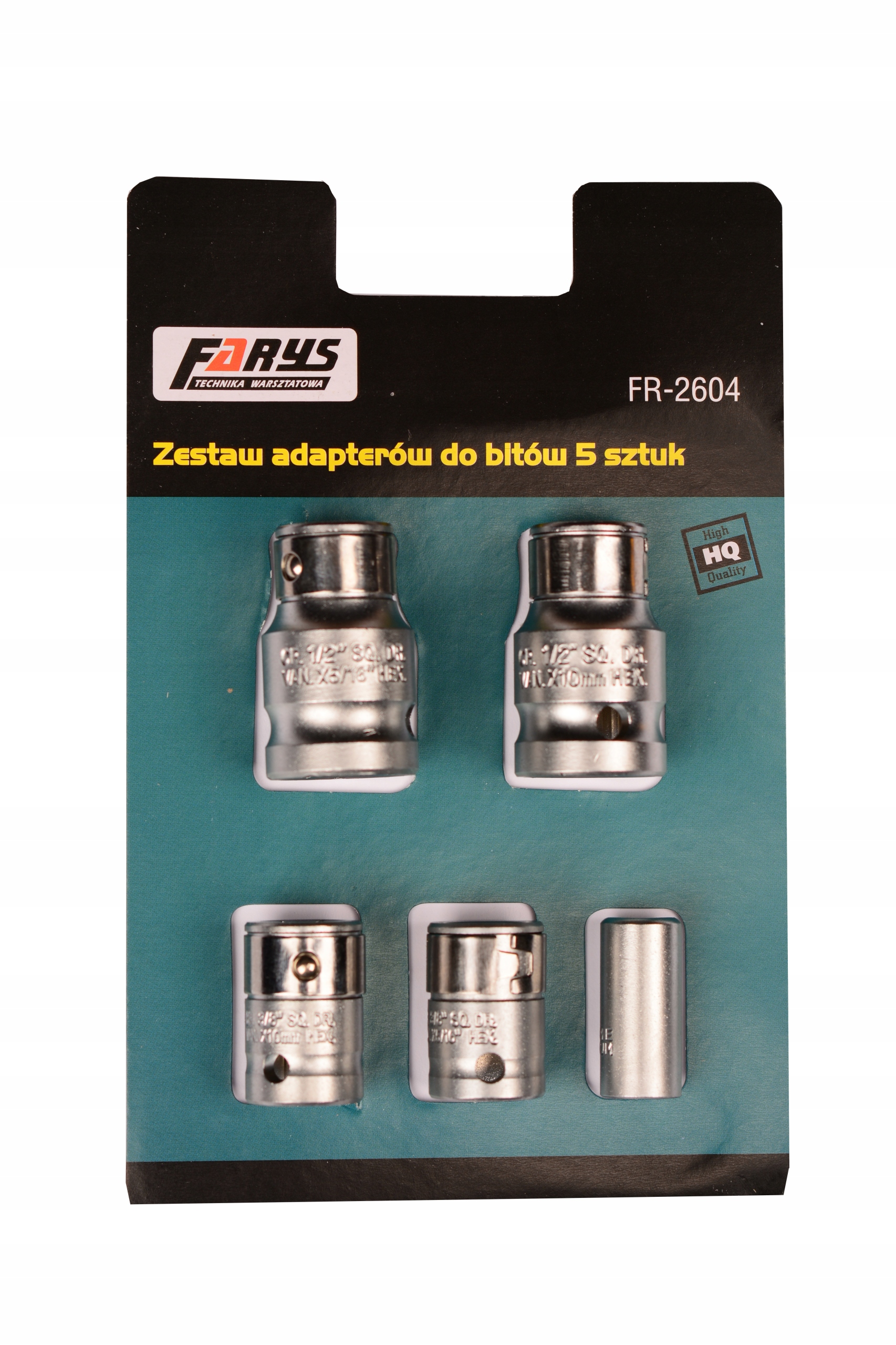 ZESTAW UCHWYT ADAPTER DO BITÓW 1/2 3/8 1/4 Farys FR2604 Liczba elementów zestawy