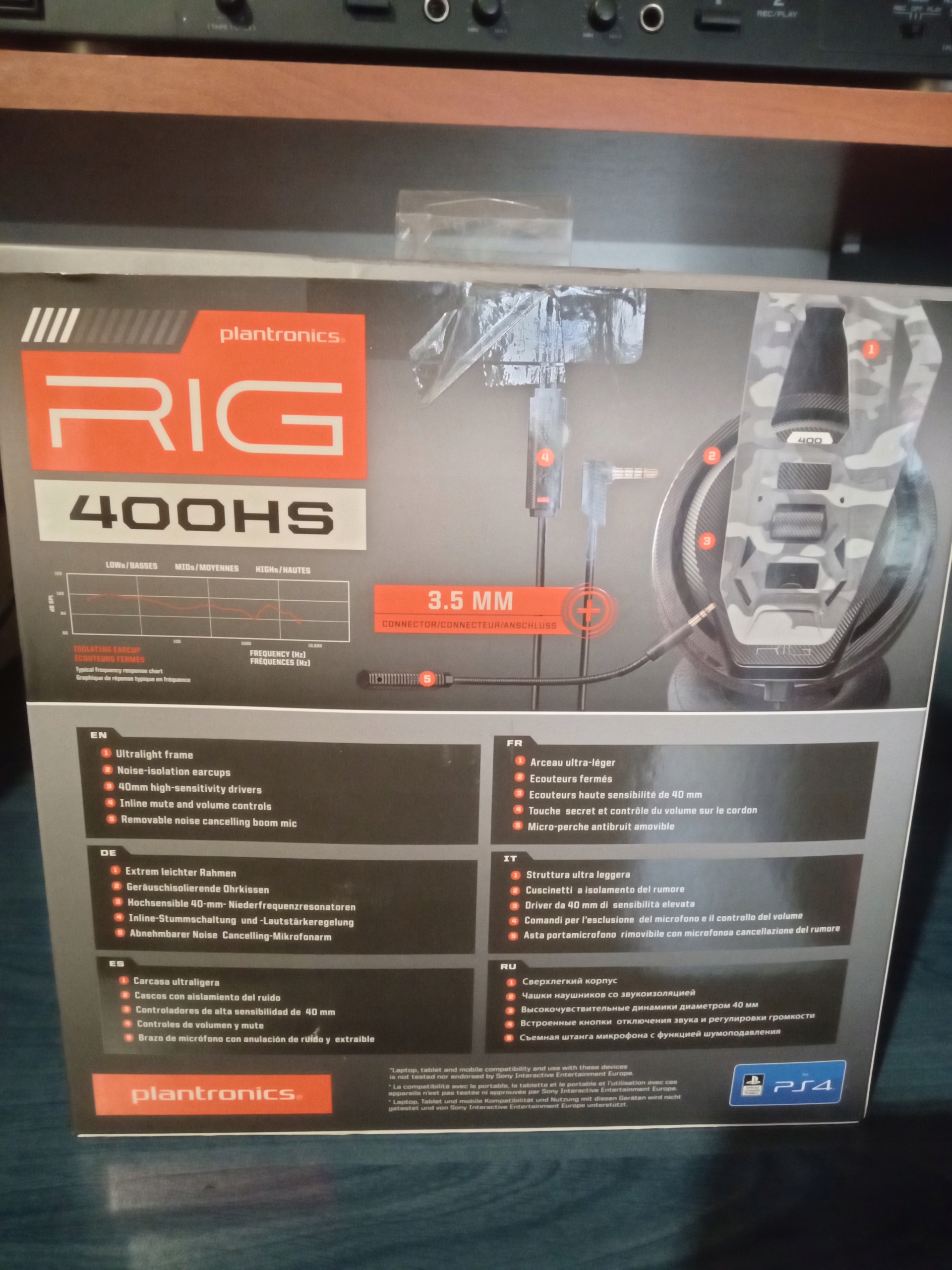 Słuchawki nauszne RIG 400HS ARCTIC COMO Mikrofon tak