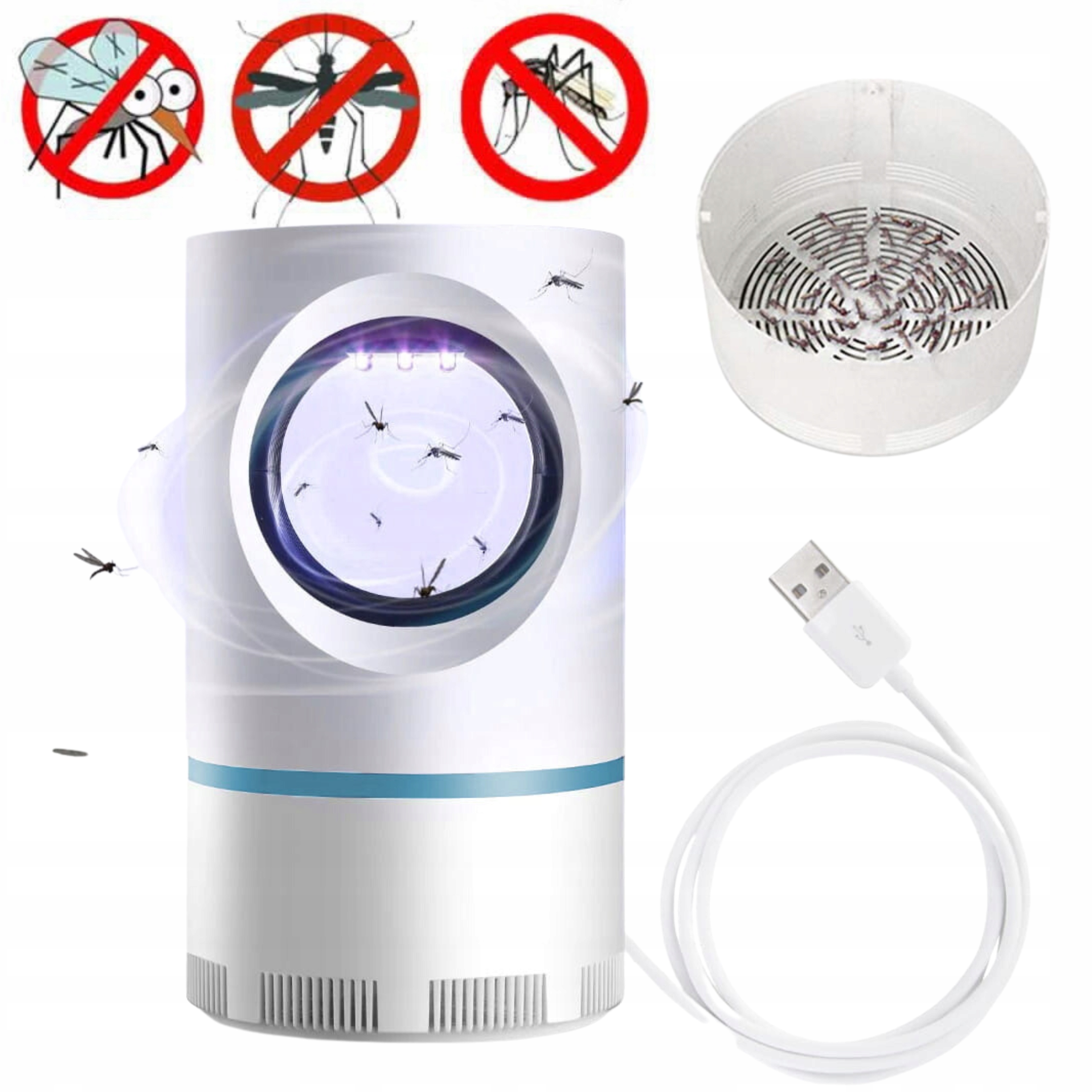 

Pułapka Na Komary Muchy Lampa Owadobójcza Usb Uv
