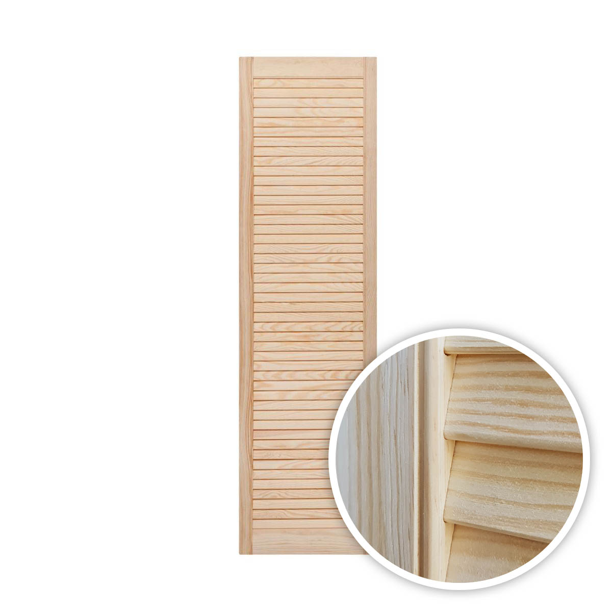 Drzwi ażurowe 39,4cm x 140,6cm front