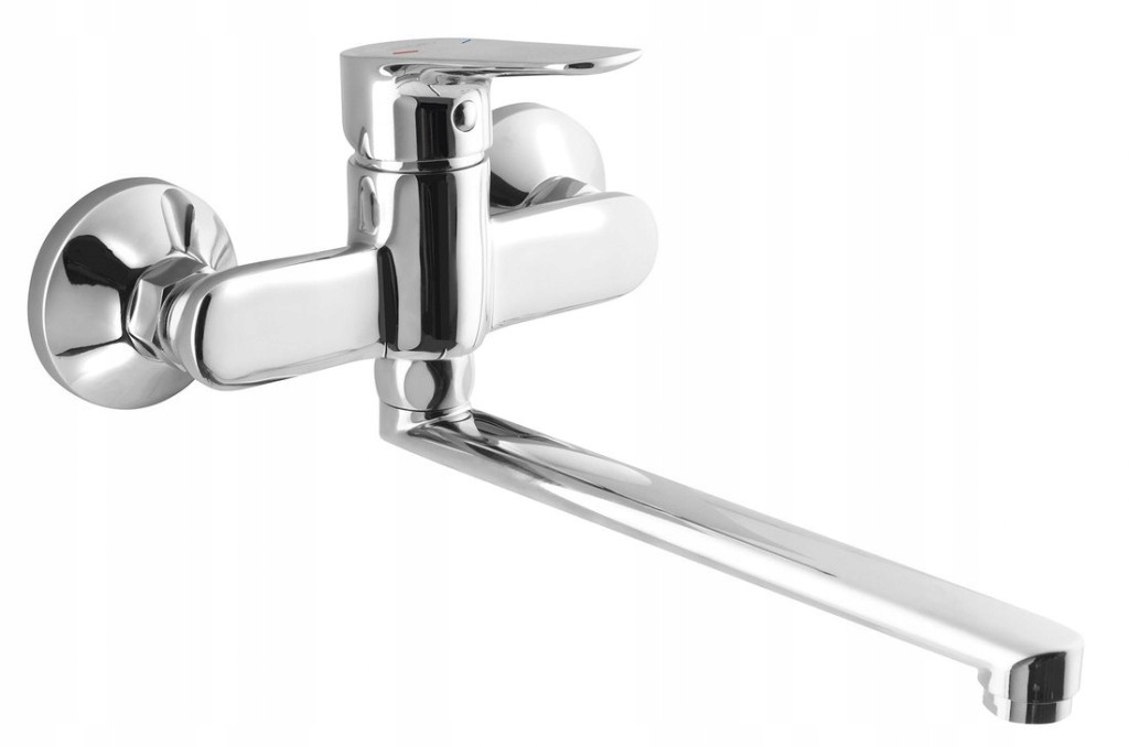 Nástěnná baterie Lotta, plochý držák, chrom (LT642) /sm/