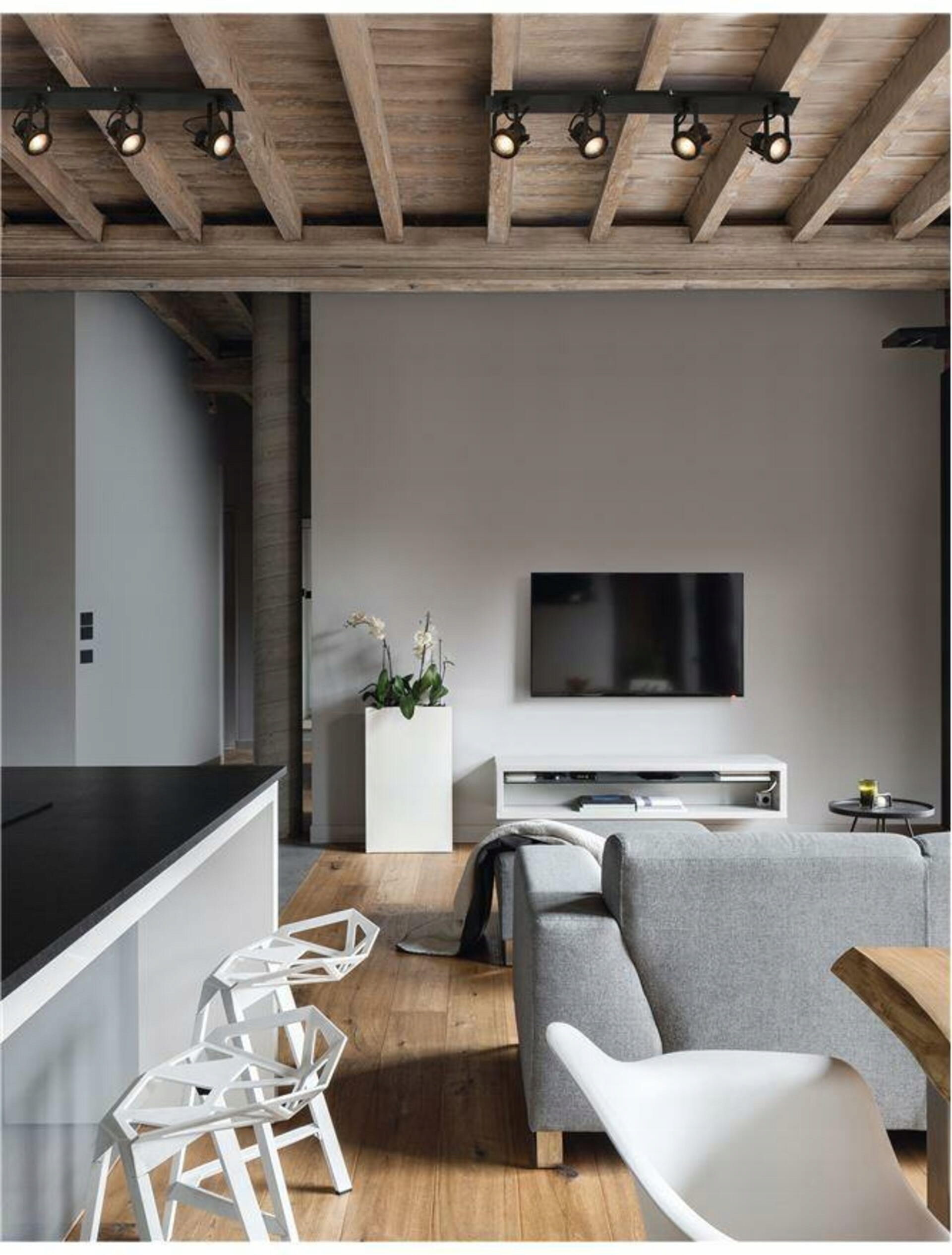 Nova Luce bodové svietidlo Salva čierny kov GU10 4x10W 230V IP20 bez žiarovky