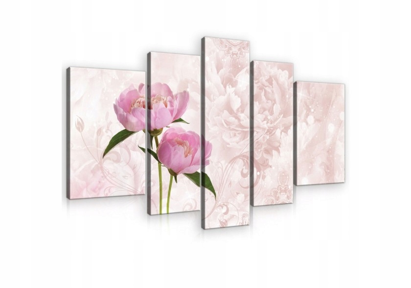Obraz 170x100 Pivonky kvety ružová jemnosť jar sviežosť dekorácie