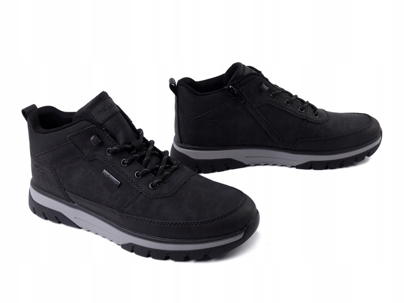 Buty Męskie Trekkingi Rieker Czarne B9300-00 Black