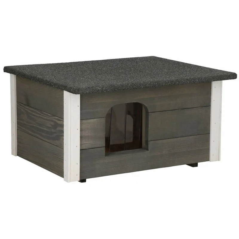 Dřevěná Bouda Pro Psa 54X39X30 CM Springos DH001 Šedá