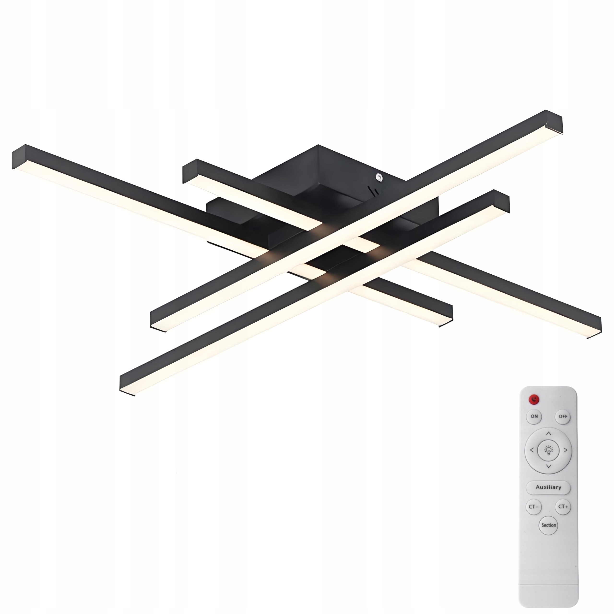 Stropná Lampa Stropné Svietidlo Led Čierna Moderná 35W 3000K-6500K Do Obývacej Izby