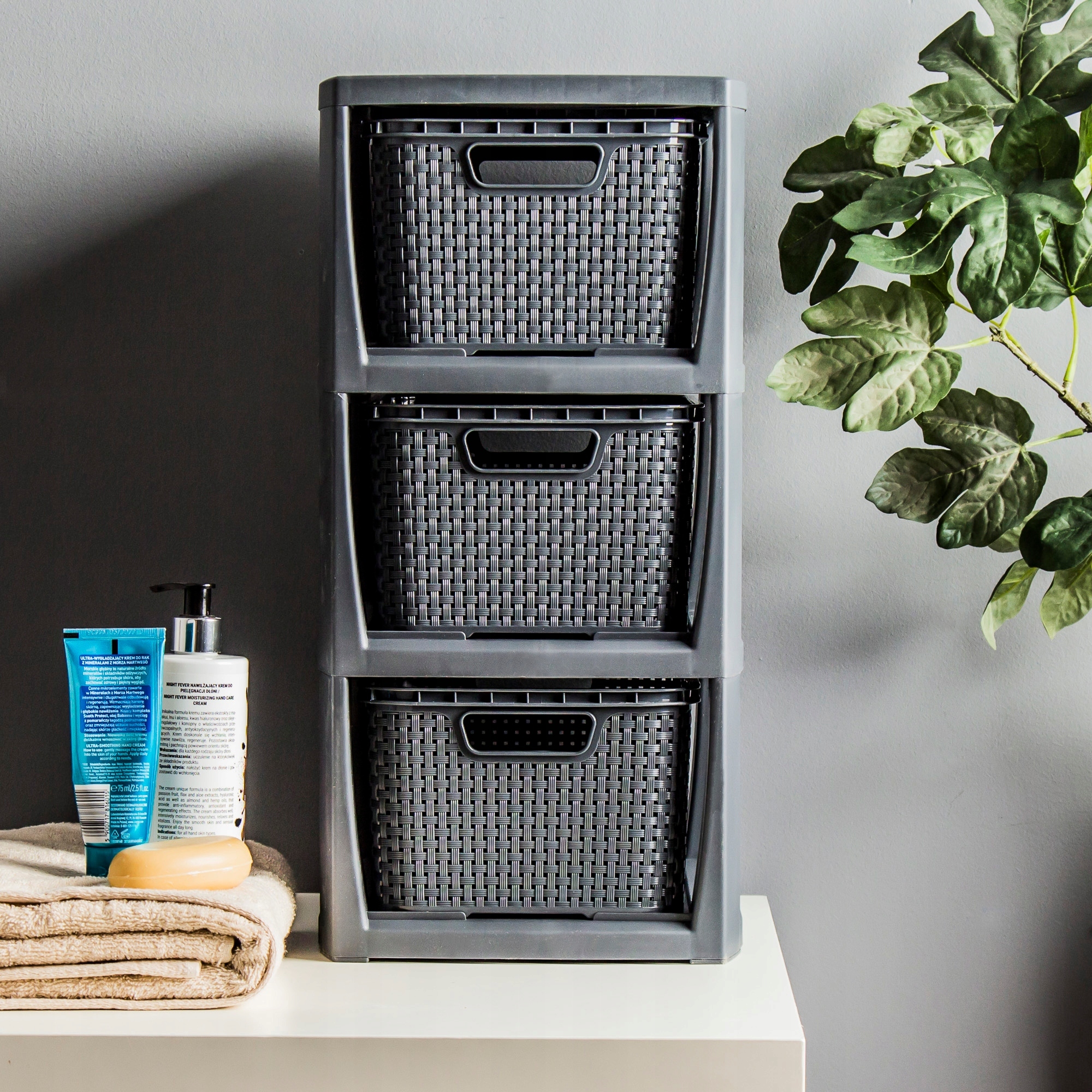 SZAFKA DO ŁAZIENKI UNIWERSALNY REGAŁ 3 PÓŁEK Liczba szuflad 3