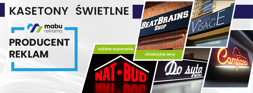 Kaseton z DIBONDU, Kaseton Reklamowy LED, DIBOND Marka inny