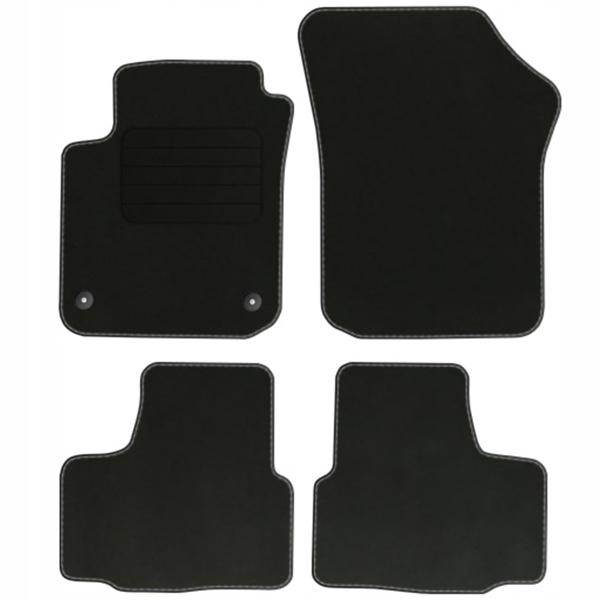 Seat Mii 2011-2019 Koberečky velur Comfort zarážky