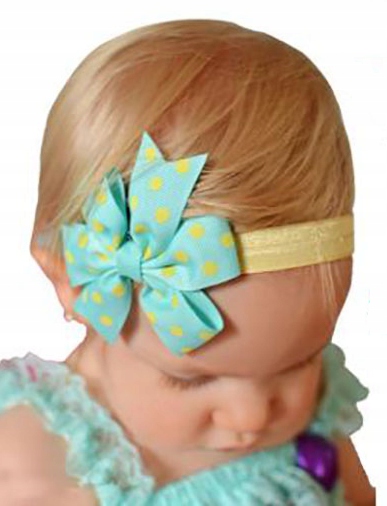 OPASKA dla dziecka kokardka wzór RÓŻOWA groszki Marka Inna marka