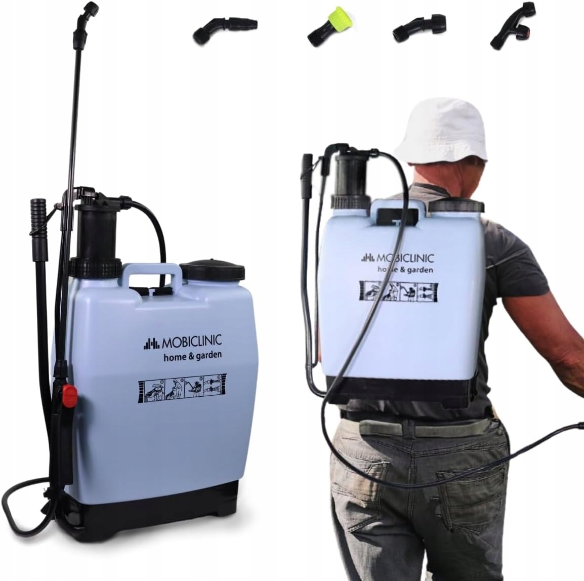 Ruční postřikovač/rozprašovač_batoh_lehká váha_objem 16 l_Mobil Medic
