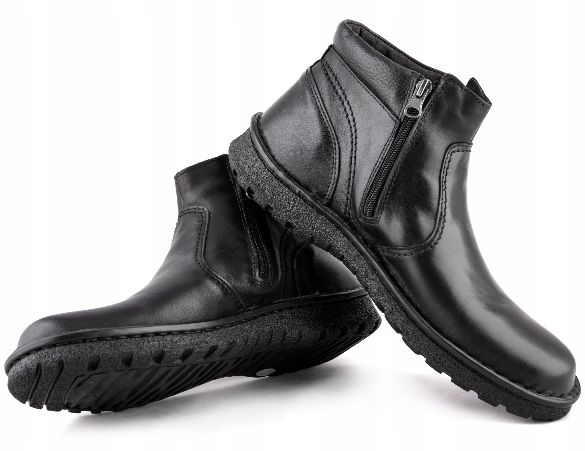 Buty męskie zimowe MIĘKKIE SZEROKIE SKÓRZANE 45 Marka inna