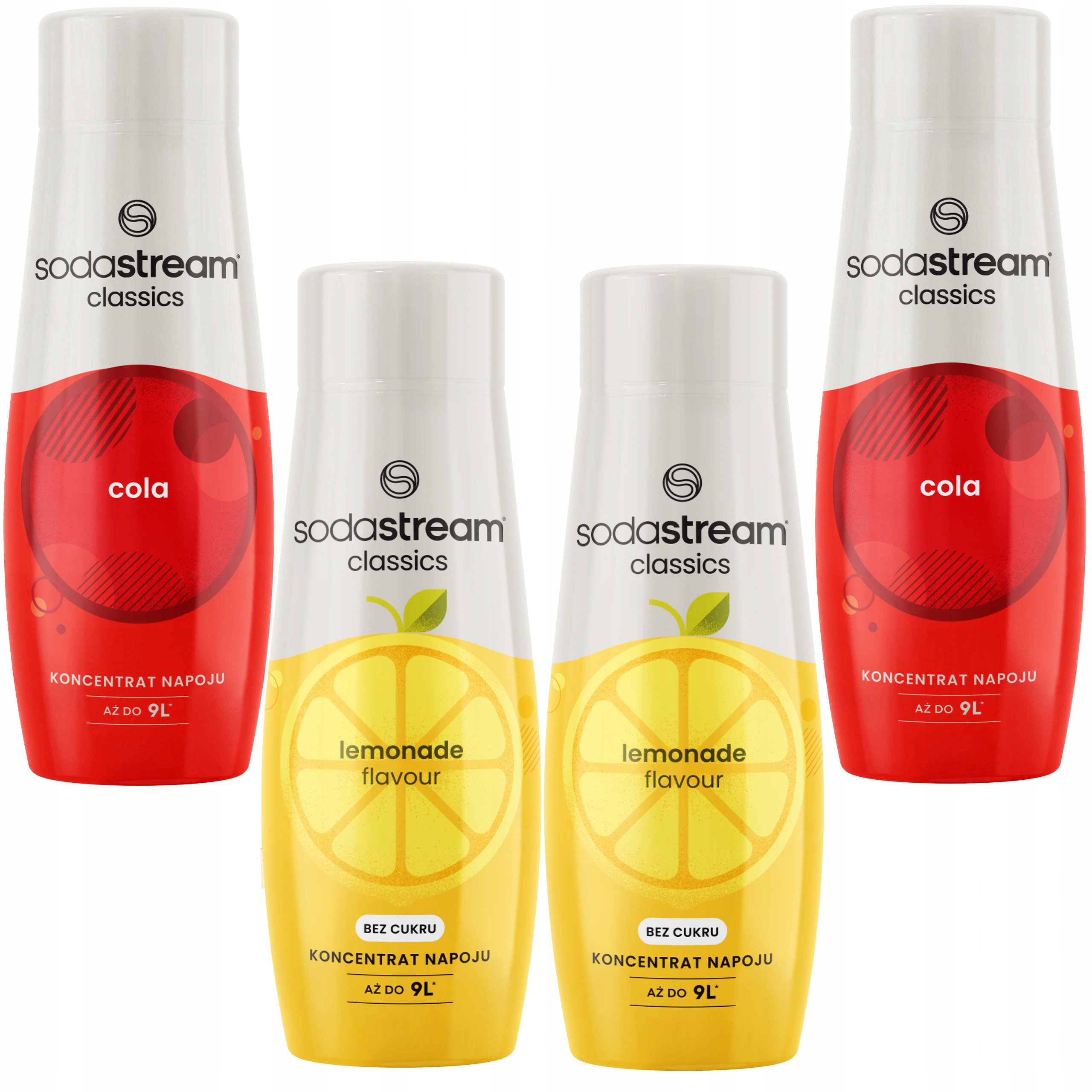 Levně Sodastream Sada 4 koncentrátů 2xCola 2x Limonáda nulová