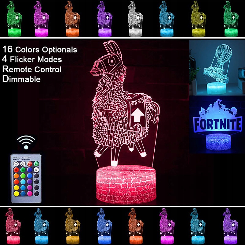 

Lampka nocna 3D fornite 16LED w 3