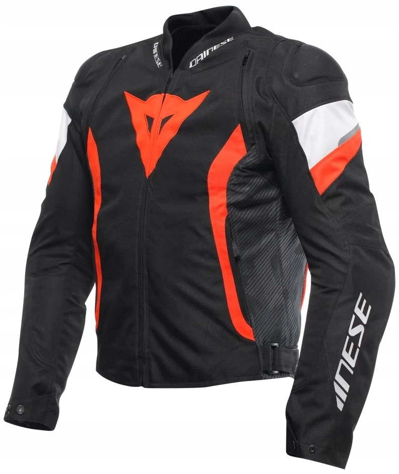 Dainese Avro 5 Tex Pánska Motocyklová Bunda Čierna Červená 50