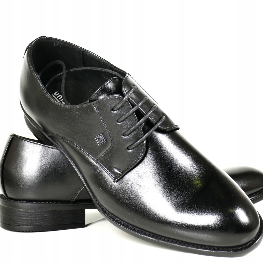 Černé Hladké Elegantní Polobotky Pánské Společenské Boty Casual Módní J6
