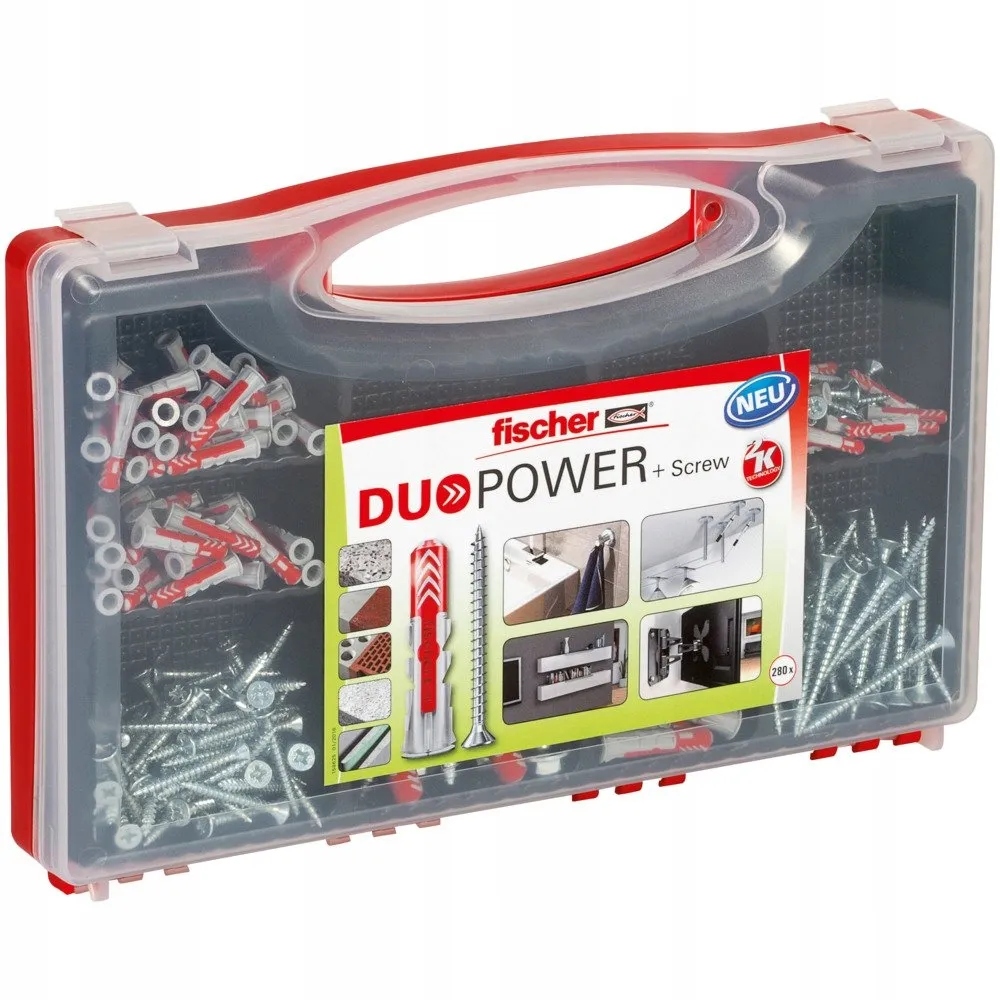 Sada Kolíků S Vruty Redbox Duopower 280 El. 536091 Fischer
