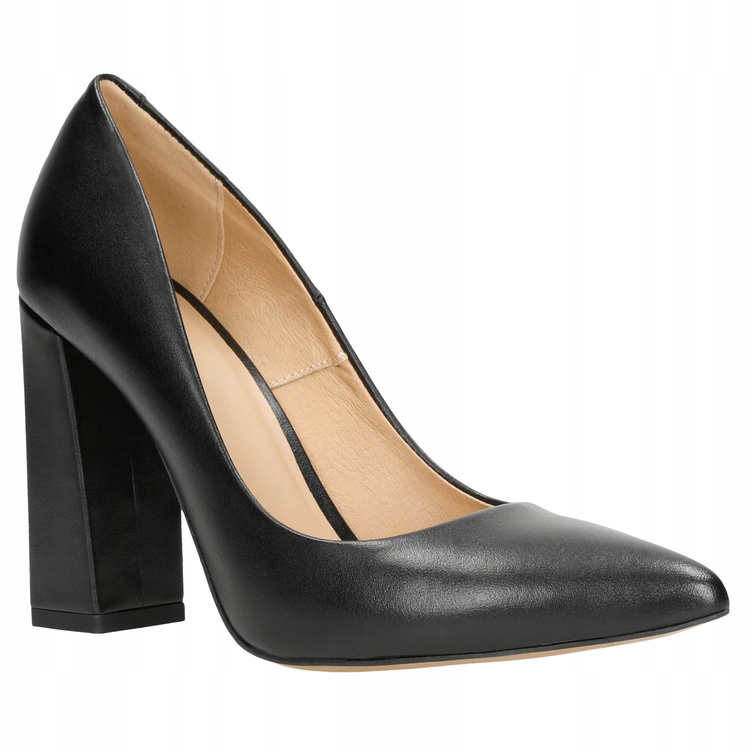 Dámské lodičky na podpatku Wojas černé, velikost vel.