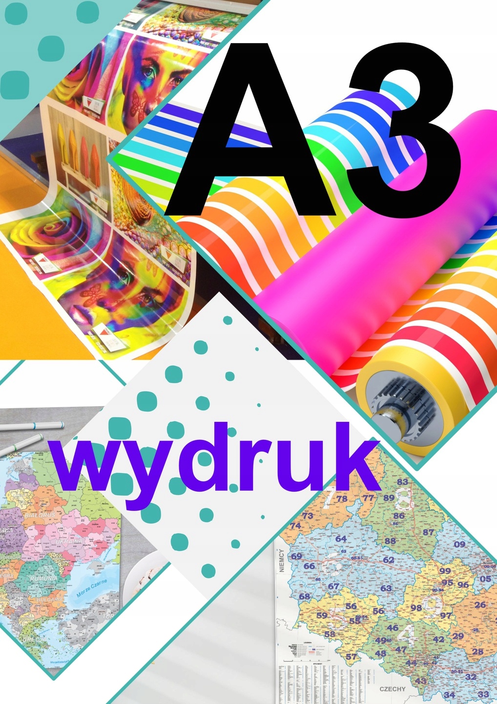 

Wydruk A3 Zdjęć Obraz Plakat Druk Full Kolor
