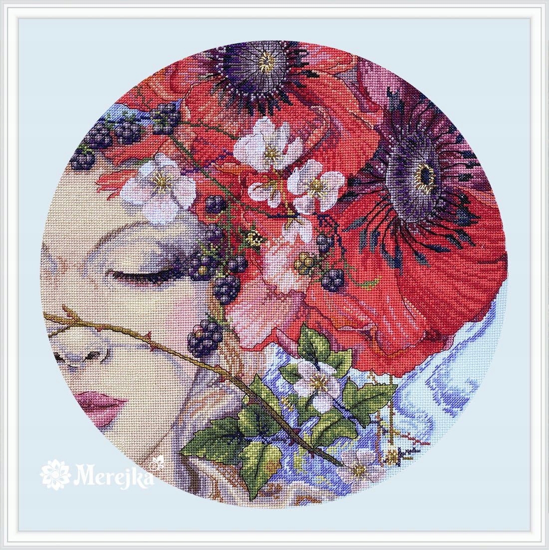 Křížková výšivka počítaná sada (kanva, mulina)