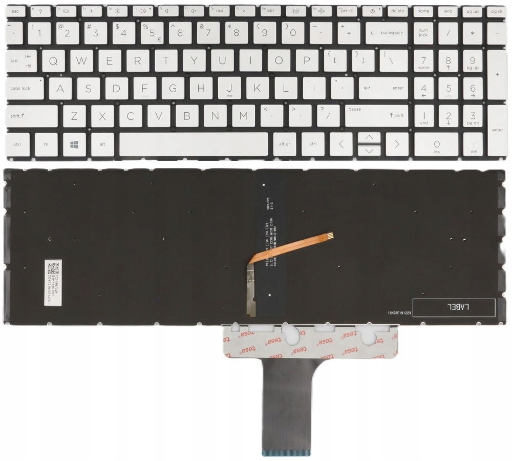 Nová podsvícená klávesnice pro notebook Hp Pavilion 15-EH 15-EG 15Z-EH /led