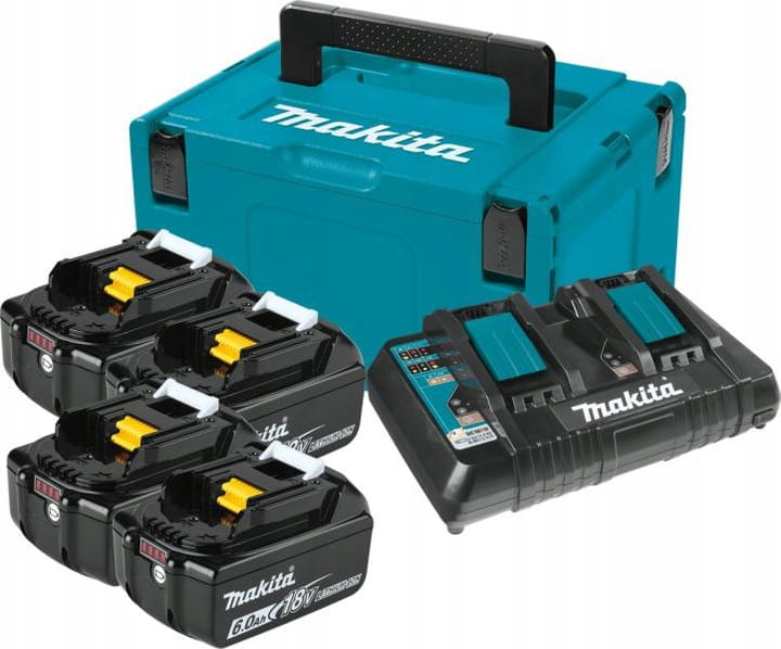 

Makita 198091-4 zestaw zasilający 4x6Ah BL1860B