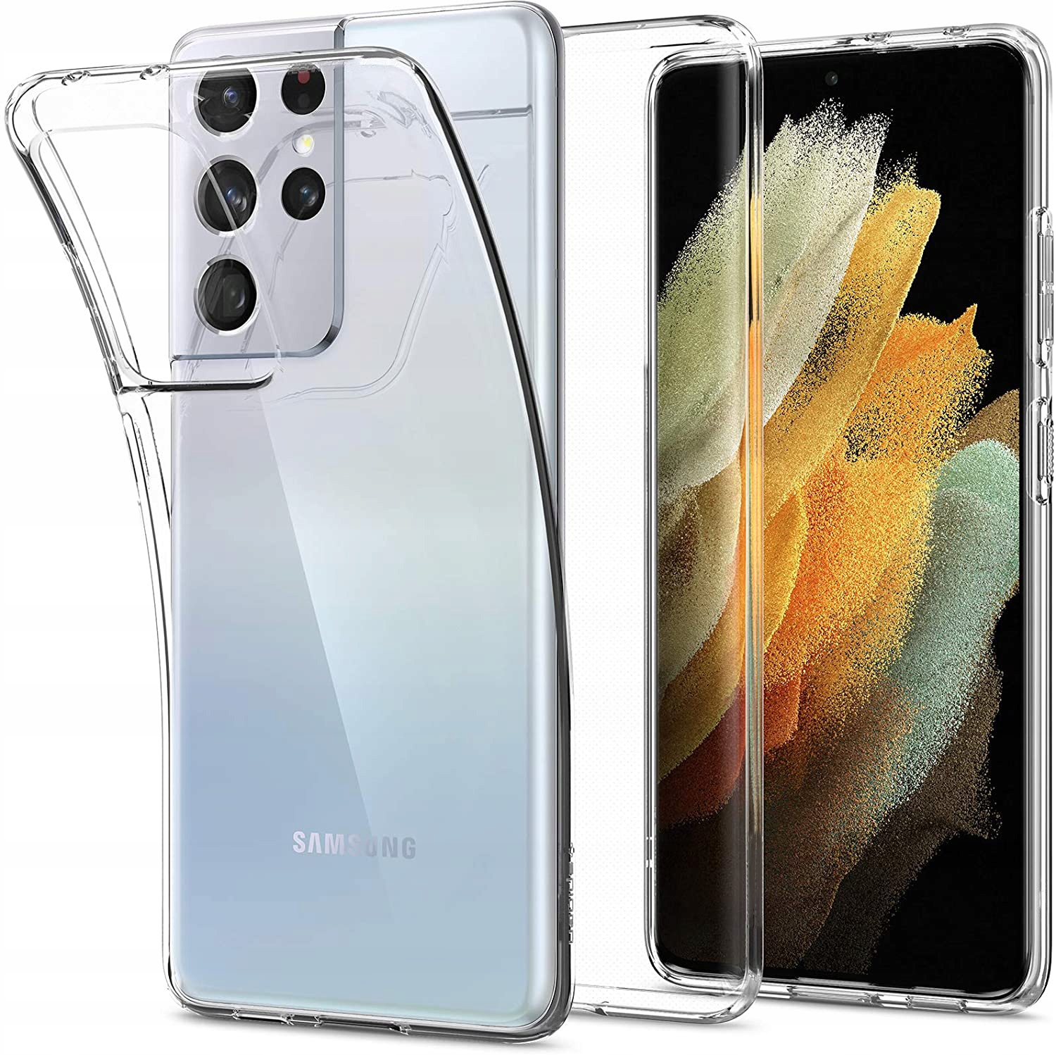 

Etui Silikon Do Samsung Galaxy S21 Ultra Szkło 9H