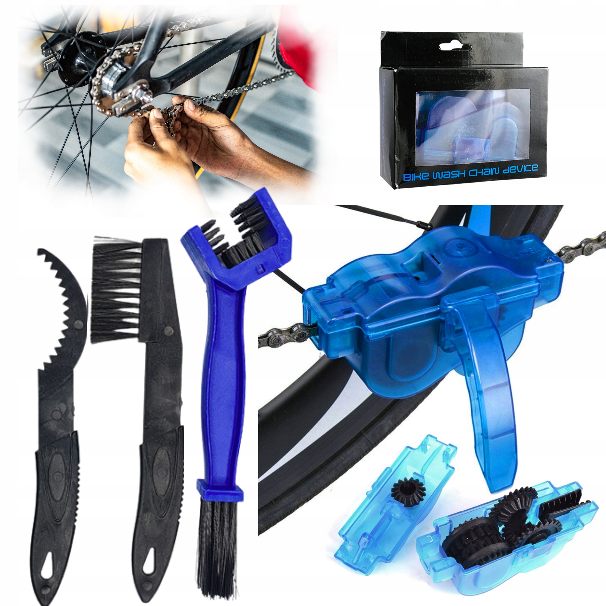 

Szczotka Maszynka Do Czyszczenia Łańcucha 4 Sztuki