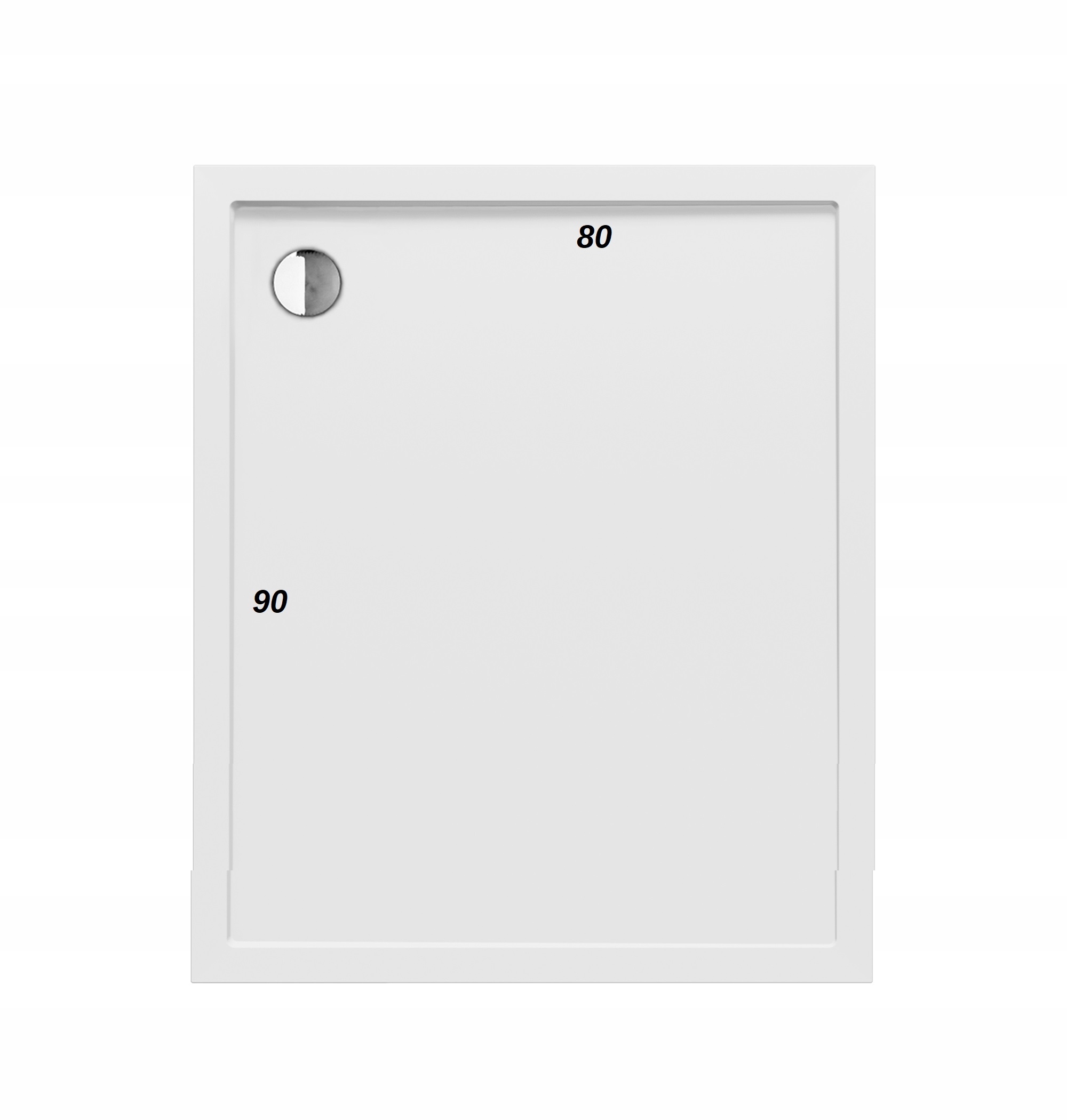 New Trendy Brodzik Cantare 90x80 niski 80x90 Nt