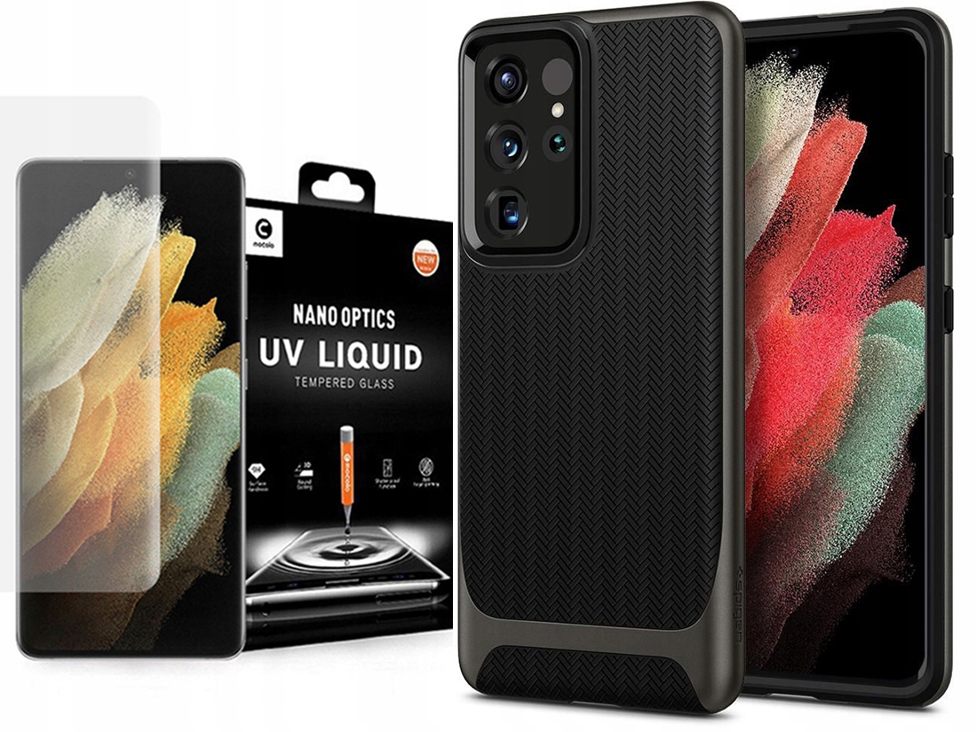 

Spigen Etui Do - Galaxy S21 Ultra +pełne Szkło Uv