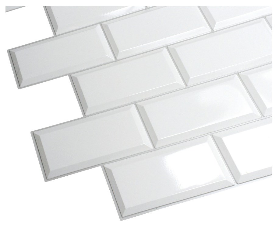 

Ścienne Panele Kafelki Białe 3D Pcv Grey Seam