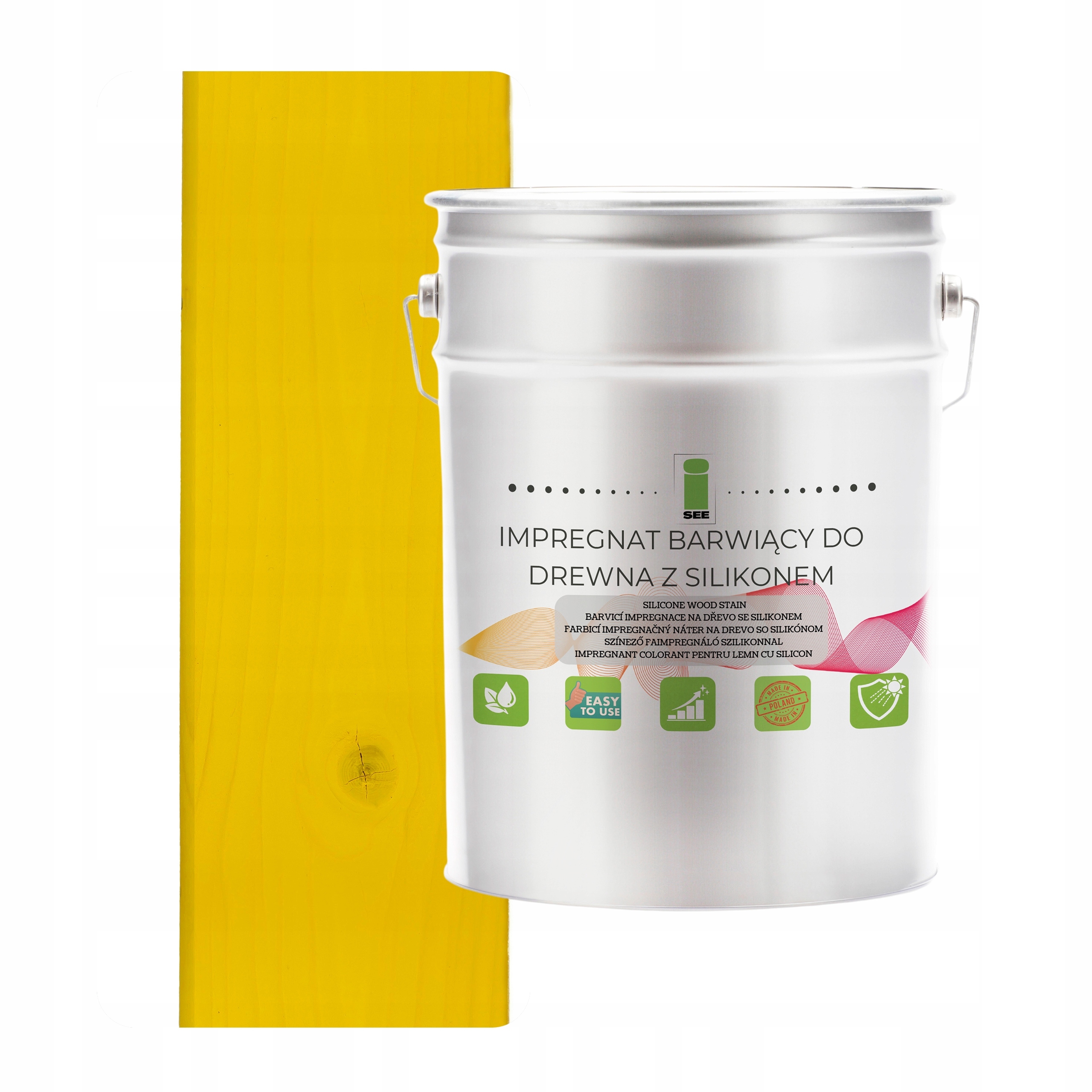 Impregnat Na Dřevo S Silikonovým Voskem Žlutý Hydrofobní 2v1 5L D130