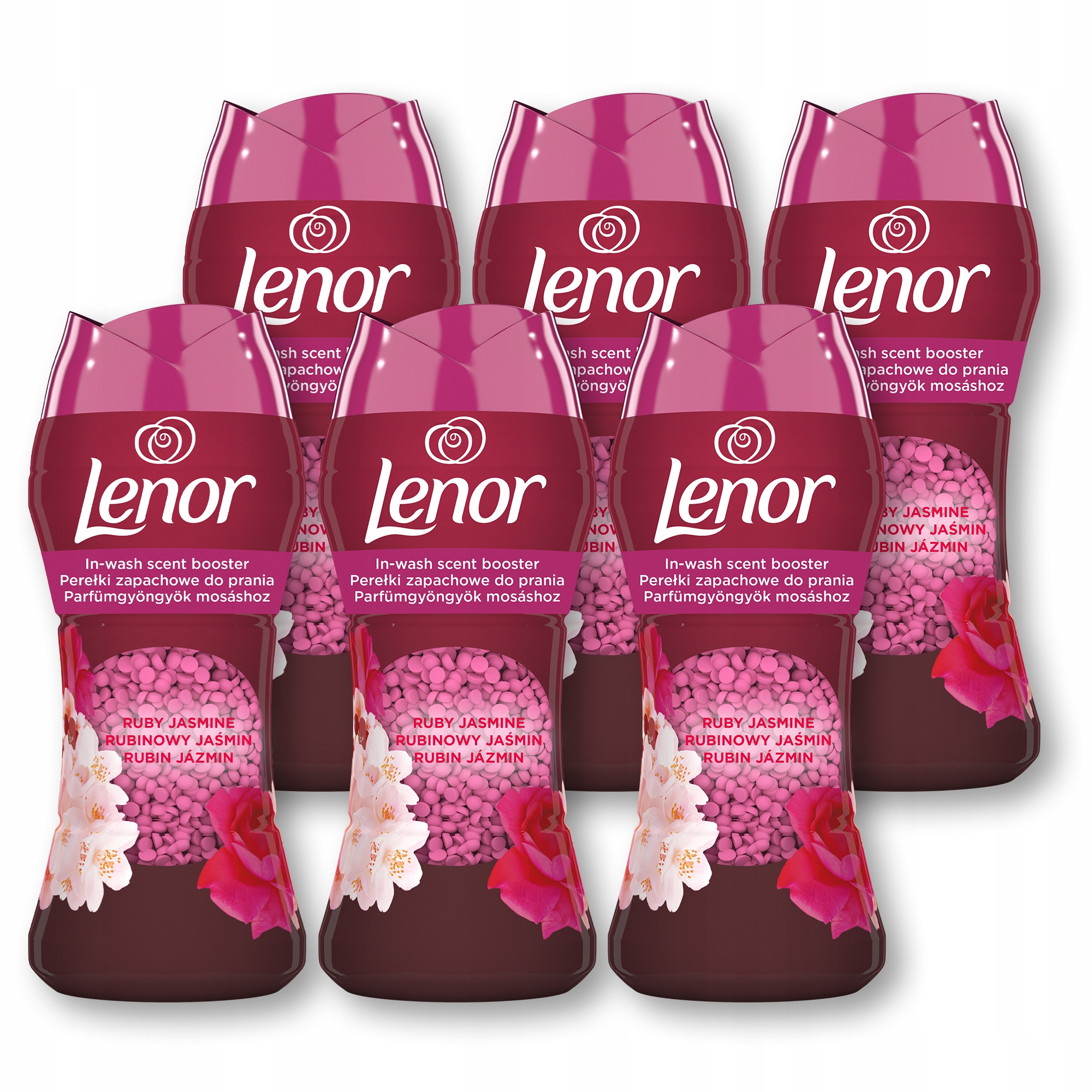 Lenor Vonné perličky 6x195 g, Ruby Jasmine