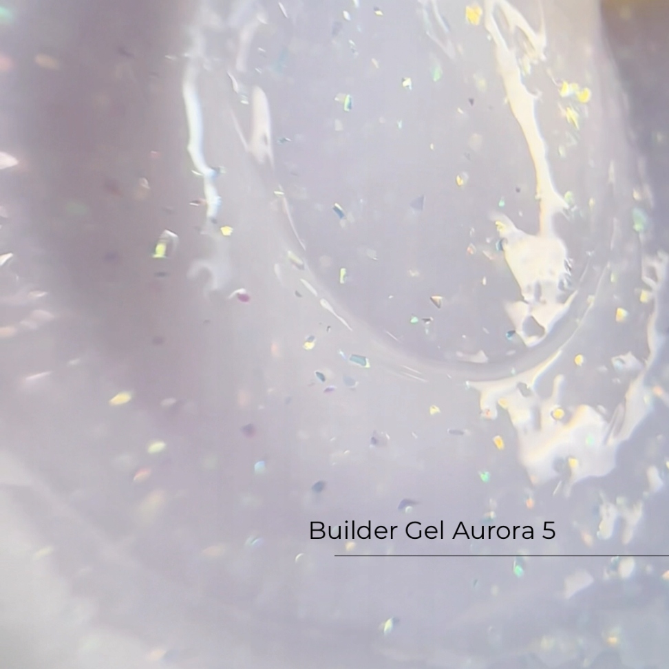 Builder Gel Aurora #5 Crystal Professional Hema&tpo Free Żel budujący