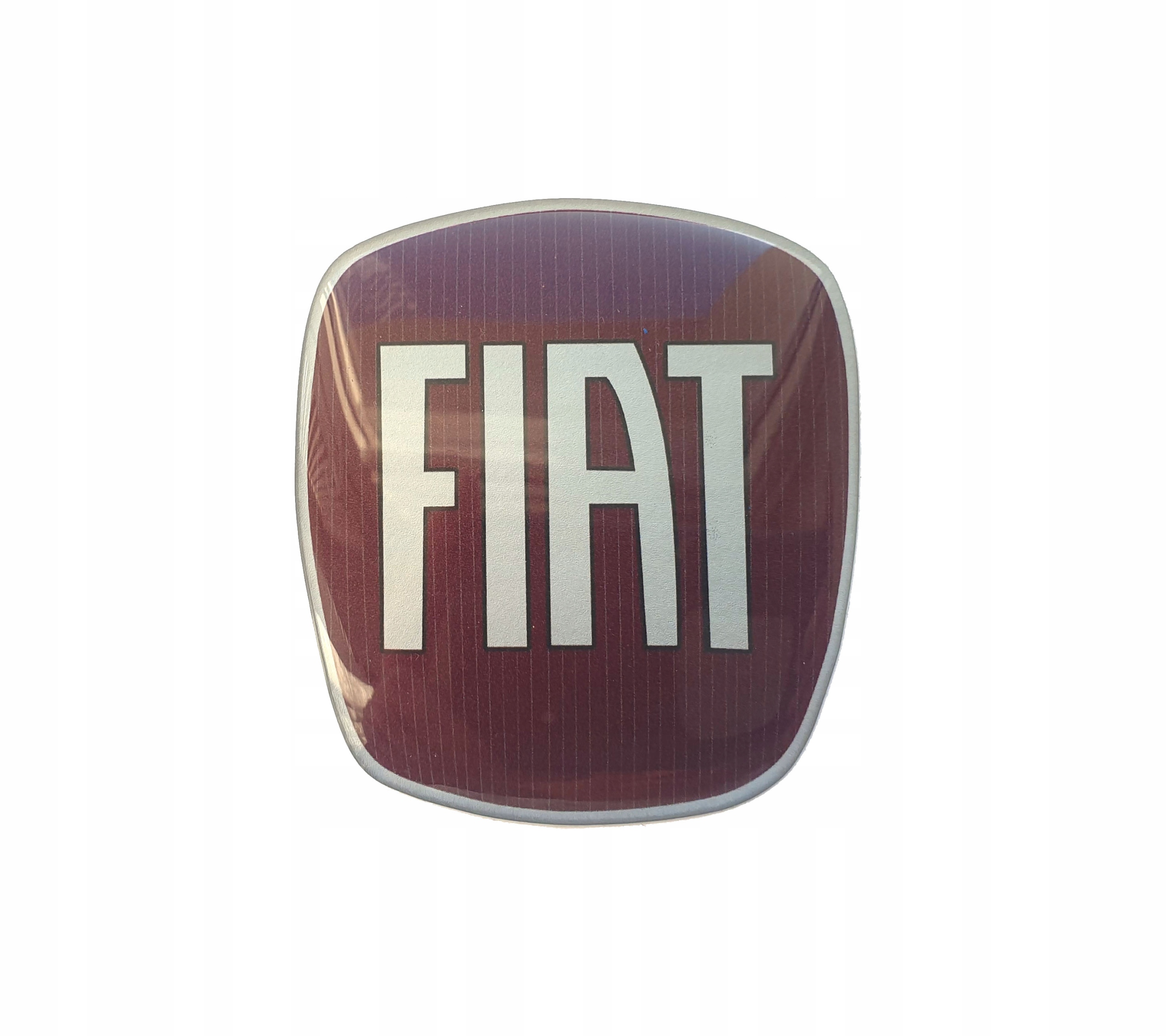 Emblemat Znaczek Reperaturka Naklejka Do Znaczka 85 MM Fiat Czerwony 63X58