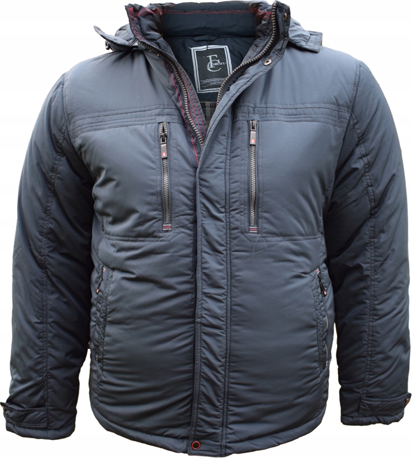 10 Zimowa Ciepła Męska Kurtka Granatowa Roz. 8XL