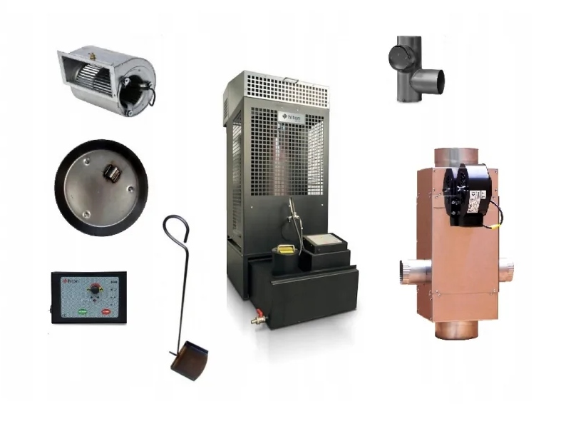 Nafukovací Ohřívač Kamna Na Olej Set Rekuperátor 125 1200 m³ 29-39 kW