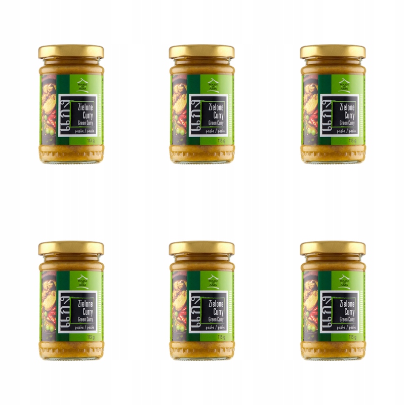 Pasta Curry Tajska Zielona Chili Trawa Cytrynowa House Of Asia 113 g X6