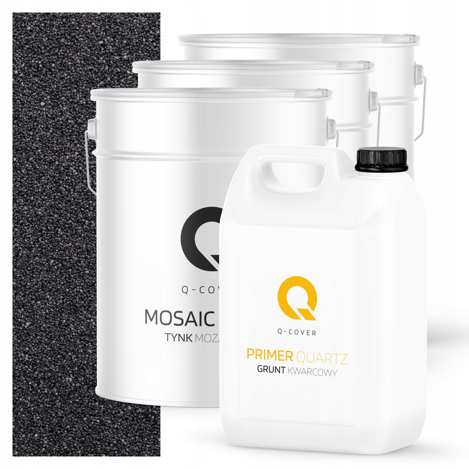 Mozaiková Dekorativní Omítka penetrační nátěr Sada 10m2 černá M12