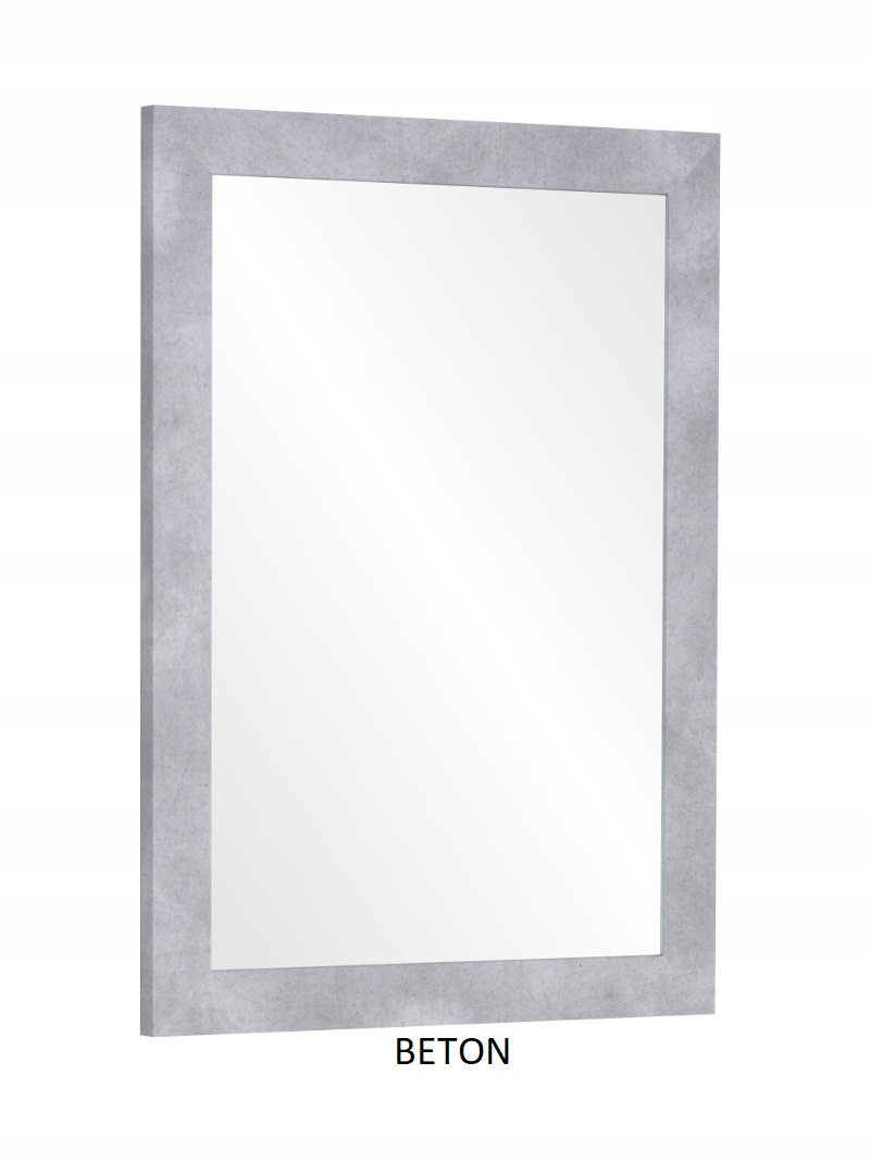 Lustro w ramie klejonej PREMIUM 70x50 BETON Kod producenta L70X50BT